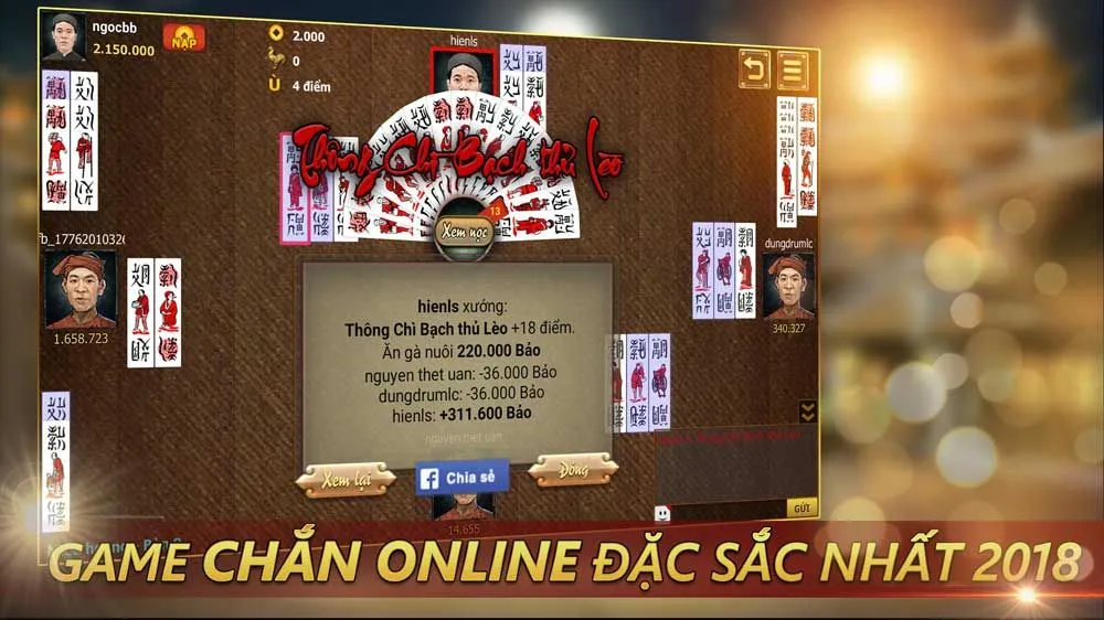 Chắn Sân Đình - Game Đổi Thưởng Dân Gian Miễn Phí - Ảnh 2